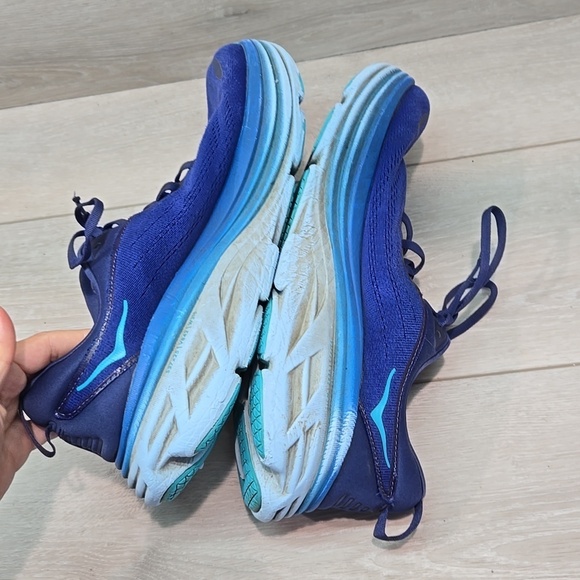 HOKA One One Men Bondi 8 Blue Running Shoes Athletic Sneakers Sz 11.5D main image 9
